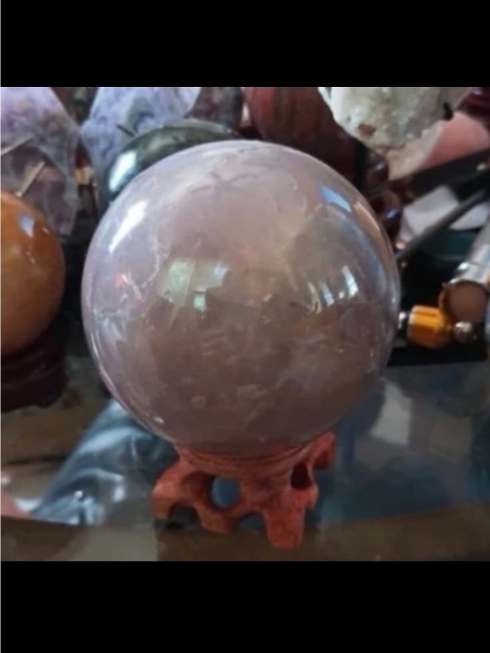 Blue Rose Quartz Sphere